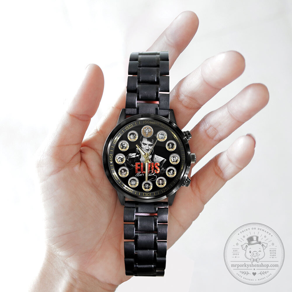 Stainless Steel Watch Inspired by Elvis Presley, The King of Rock and Roll 10 Stainless Steel Watch Inspired by Elvis Presley, The King of Rock and Roll