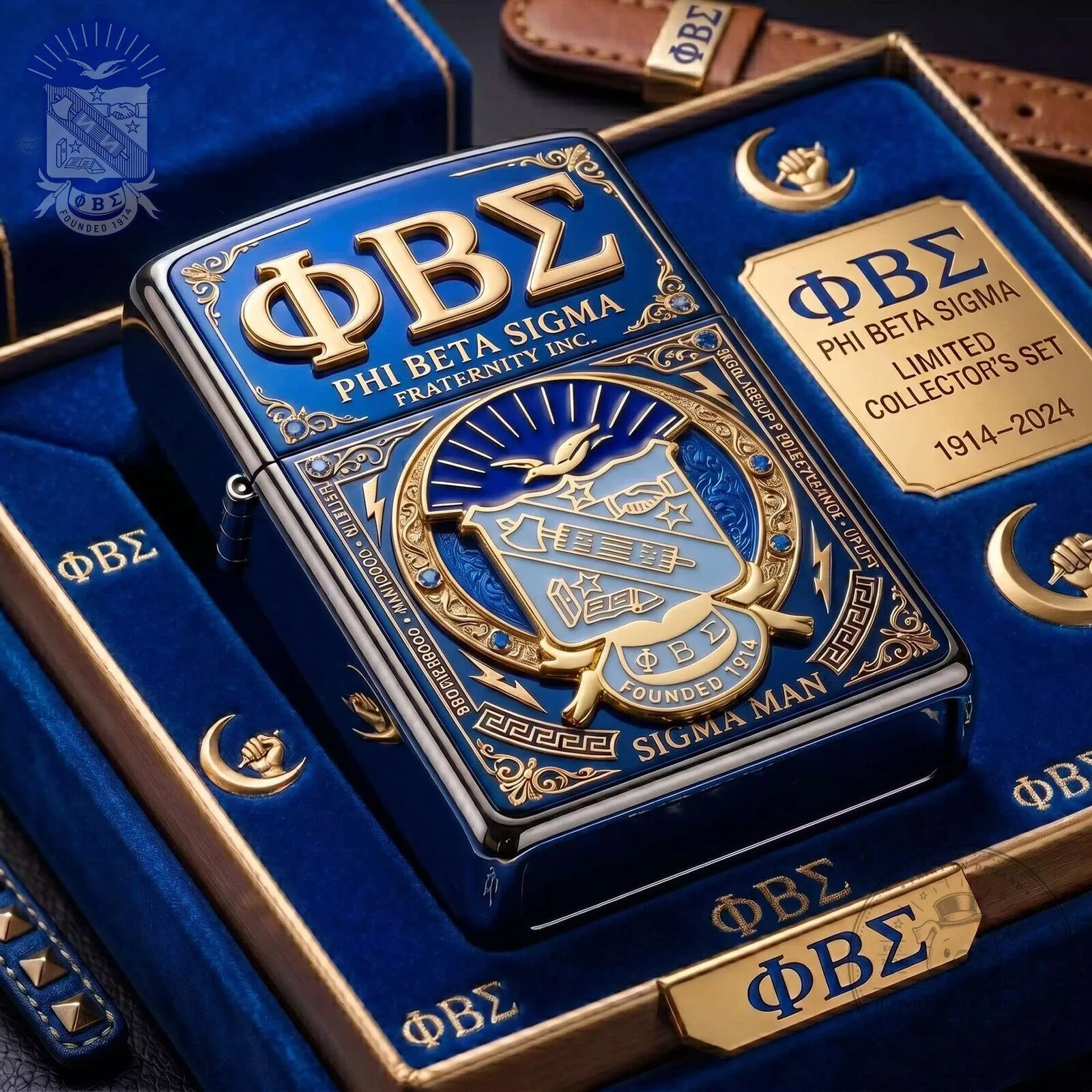 Limited Collector's Zippo Lighter Set of Phi Beta Sigma Fraternity Inc.