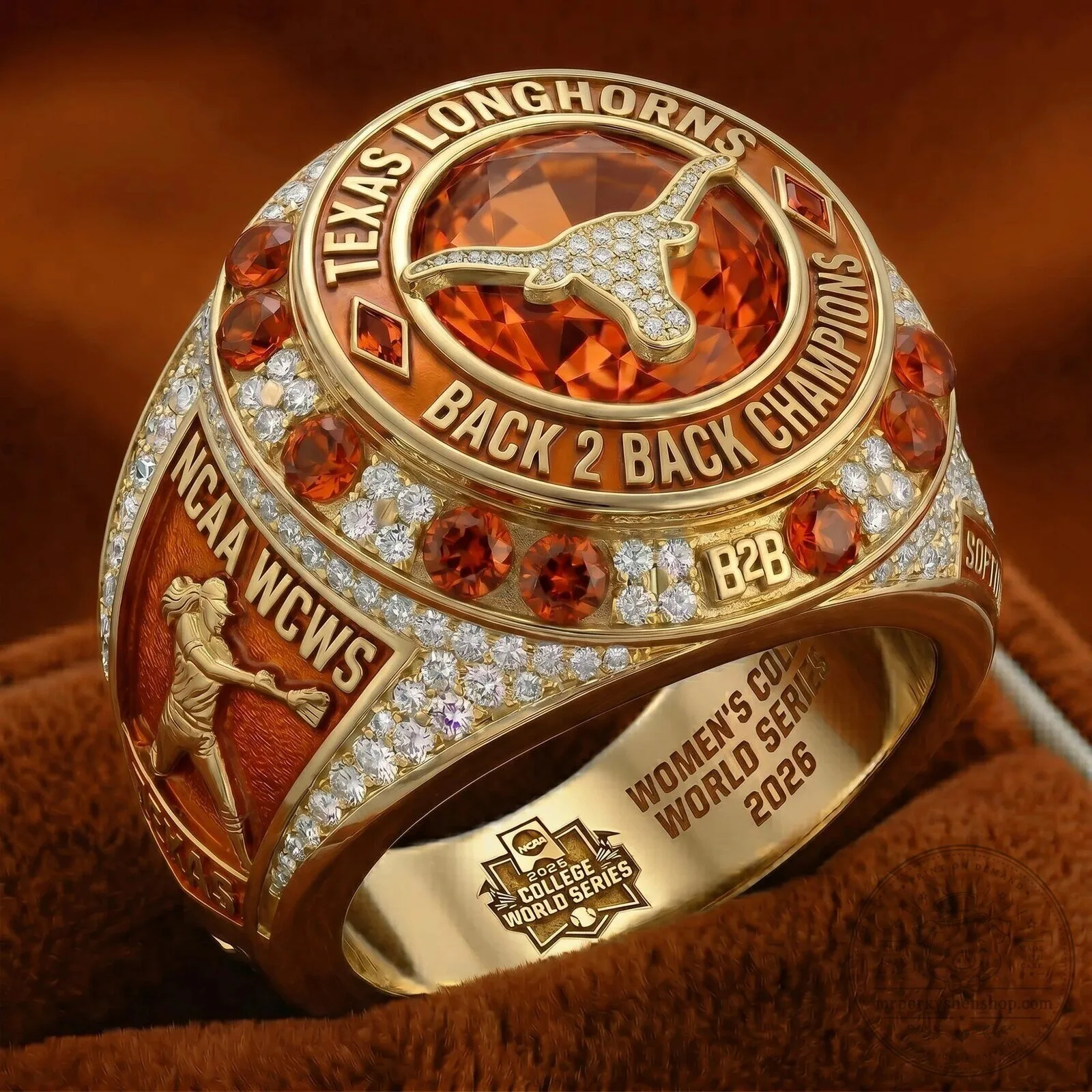 Texas Longhorns Women's College World Series Championship Ring
