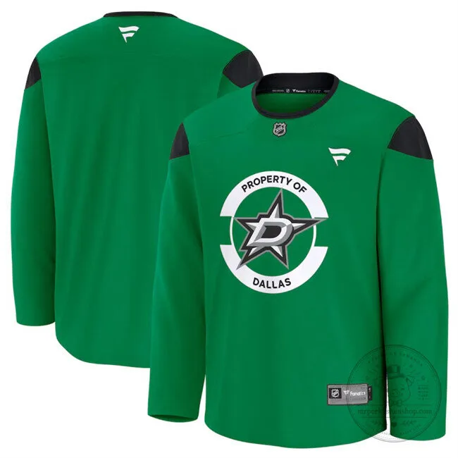 Dallas Stars Green Property Of Practice Hockey Jersey