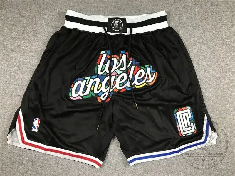 Los Angeles Clippers 2022-23 Black City Edition Basketball Shorts 1 Los Angeles Clippers 2022-23 Black City Edition Basketball Shorts