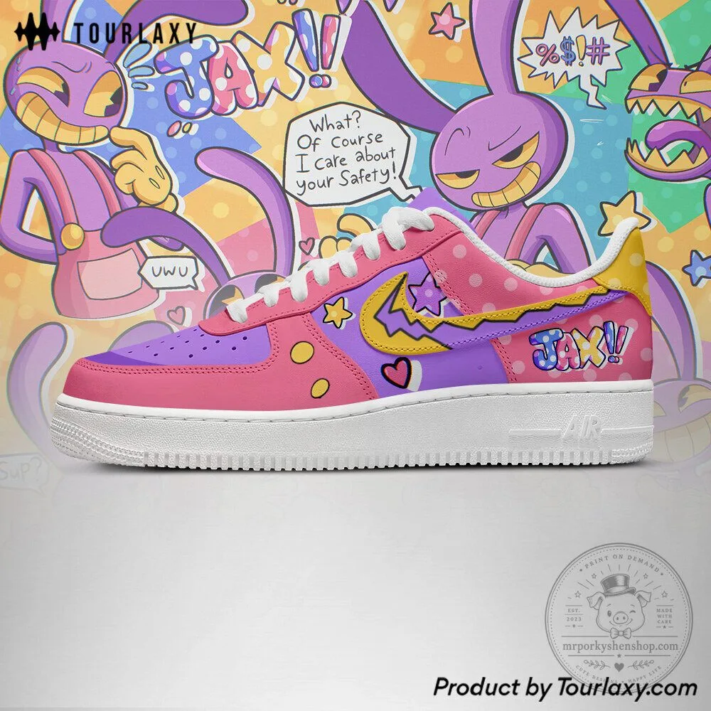 The Amazing Digital Circus Jax Character Pink and Purple Shoes 8 The Amazing Digital Circus Jax Character Pink and Purple Shoes
