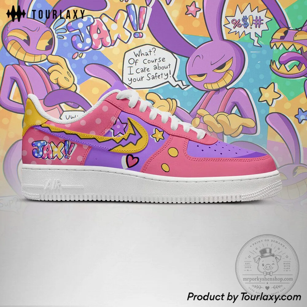 The Amazing Digital Circus Jax Character Pink and Purple Shoes 9 The Amazing Digital Circus Jax Character Pink and Purple Shoes