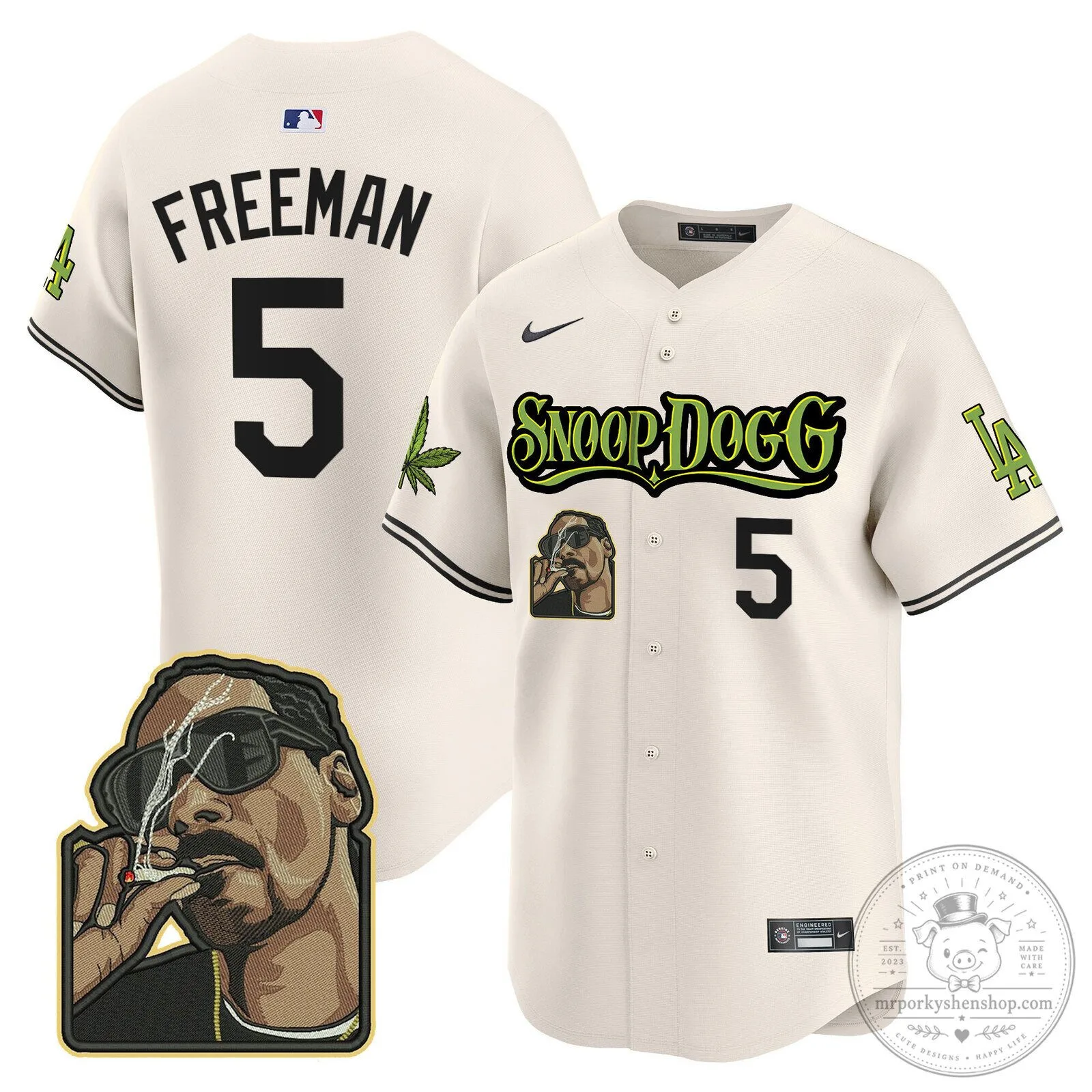 Los Angeles Dodgers Snoop Dogg Ohtani Number 17 Baseball Jersey 51 Los Angeles Dodgers Snoop Dogg Ohtani Number 17 Baseball Jersey