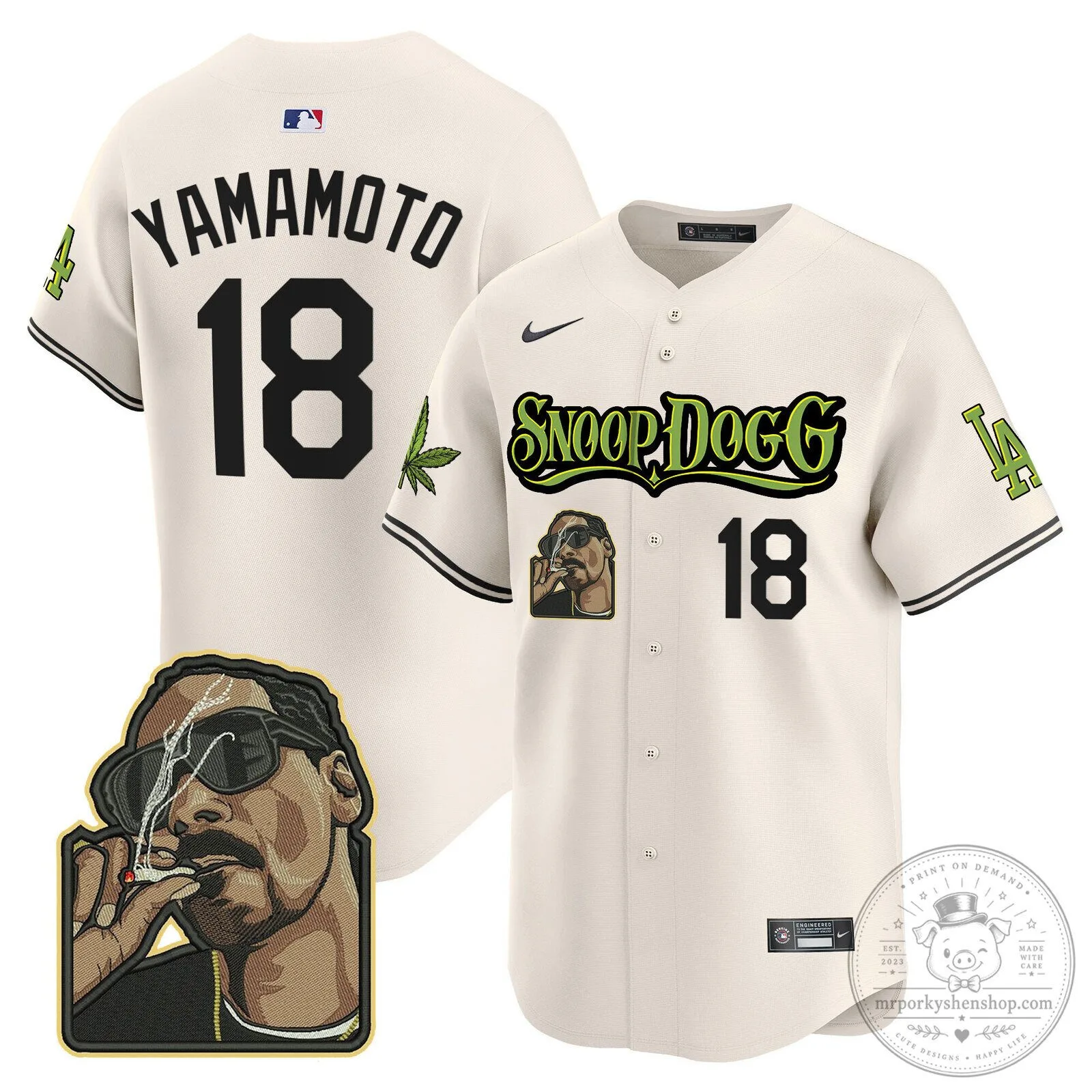 Los Angeles Dodgers Snoop Dogg Ohtani Number 17 Baseball Jersey 56 Los Angeles Dodgers Snoop Dogg Ohtani Number 17 Baseball Jersey