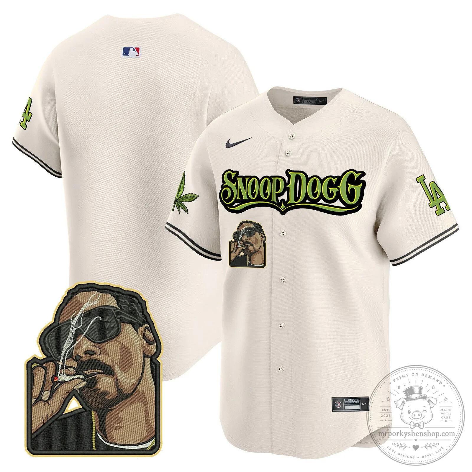 Los Angeles Dodgers Snoop Dogg Ohtani Number 17 Baseball Jersey 57 Los Angeles Dodgers Snoop Dogg Ohtani Number 17 Baseball Jersey
