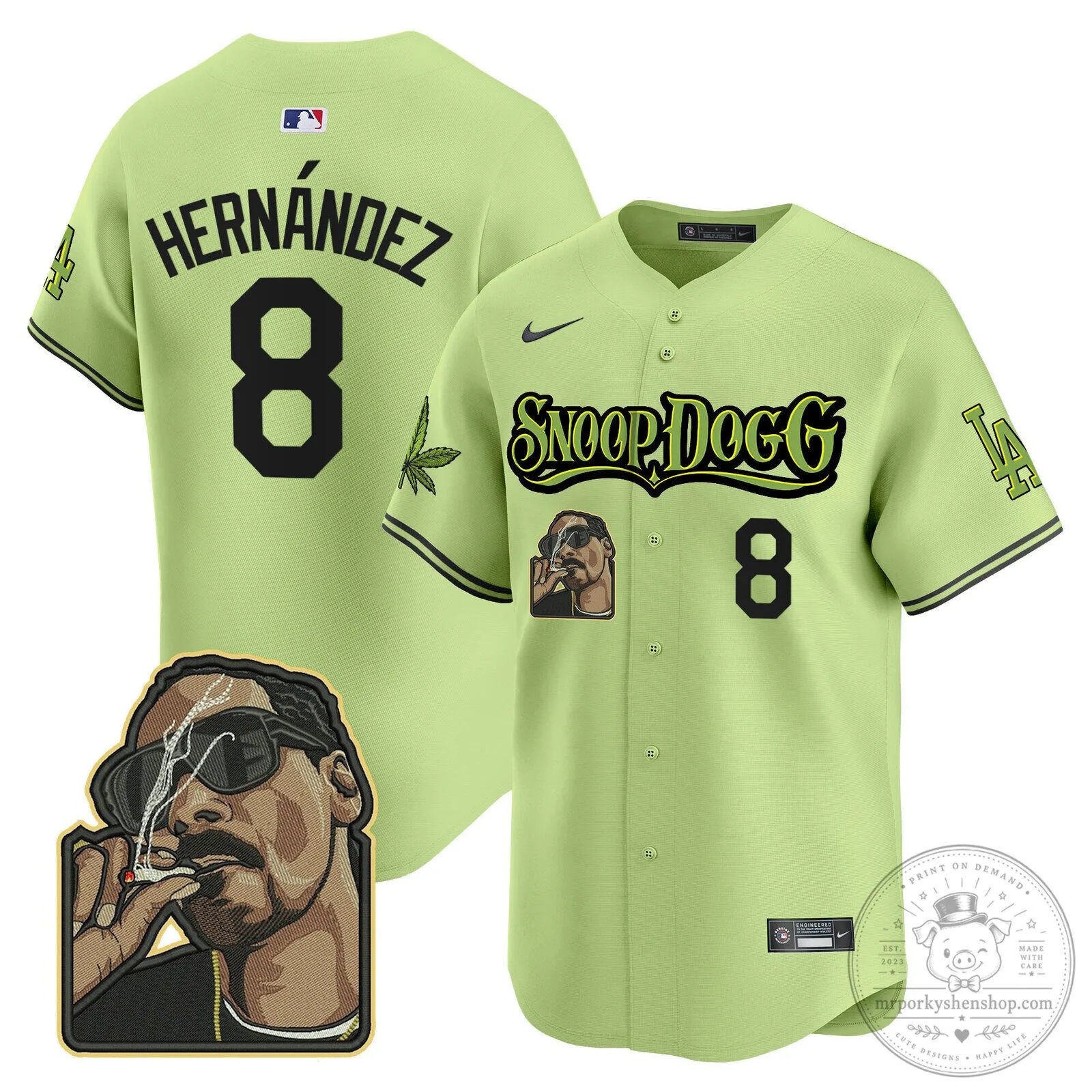 Los Angeles Dodgers Snoop Dogg Ohtani Number 17 Baseball Jersey 64 Los Angeles Dodgers Snoop Dogg Ohtani Number 17 Baseball Jersey