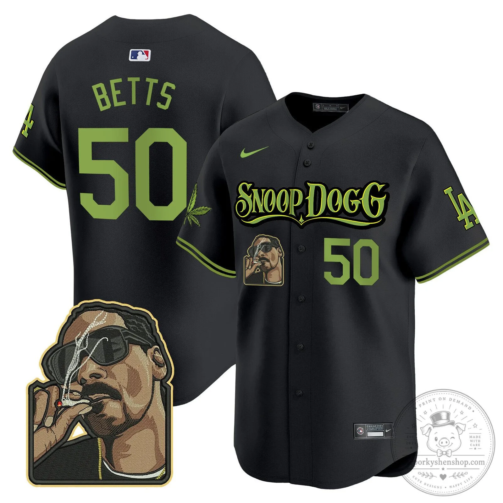 Los Angeles Dodgers Snoop Dogg Ohtani Number 17 Baseball Jersey 70 Los Angeles Dodgers Snoop Dogg Ohtani Number 17 Baseball Jersey
