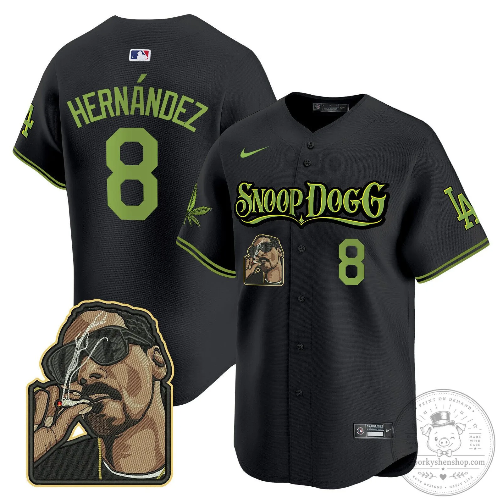 Los Angeles Dodgers Snoop Dogg Ohtani Number 17 Baseball Jersey 73 Los Angeles Dodgers Snoop Dogg Ohtani Number 17 Baseball Jersey