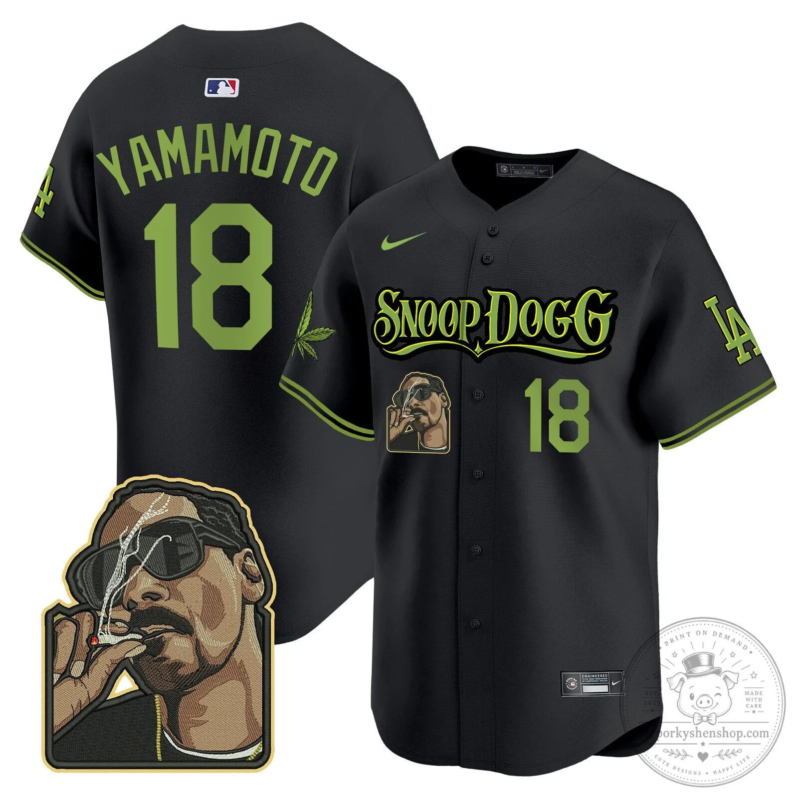 Los Angeles Dodgers Snoop Dogg Ohtani Number 17 Baseball Jersey 74 Los Angeles Dodgers Snoop Dogg Ohtani Number 17 Baseball Jersey