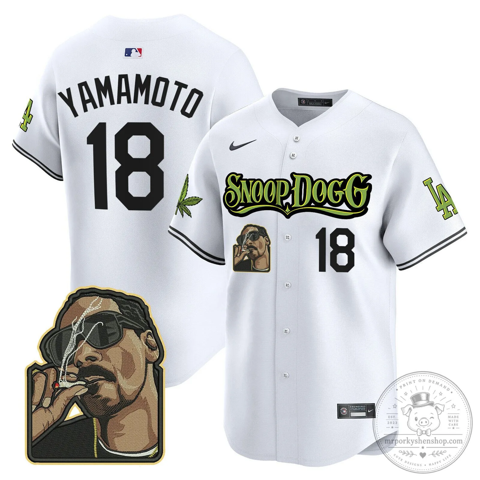 Los Angeles Dodgers Snoop Dogg Ohtani Number 17 Baseball Jersey 83 Los Angeles Dodgers Snoop Dogg Ohtani Number 17 Baseball Jersey