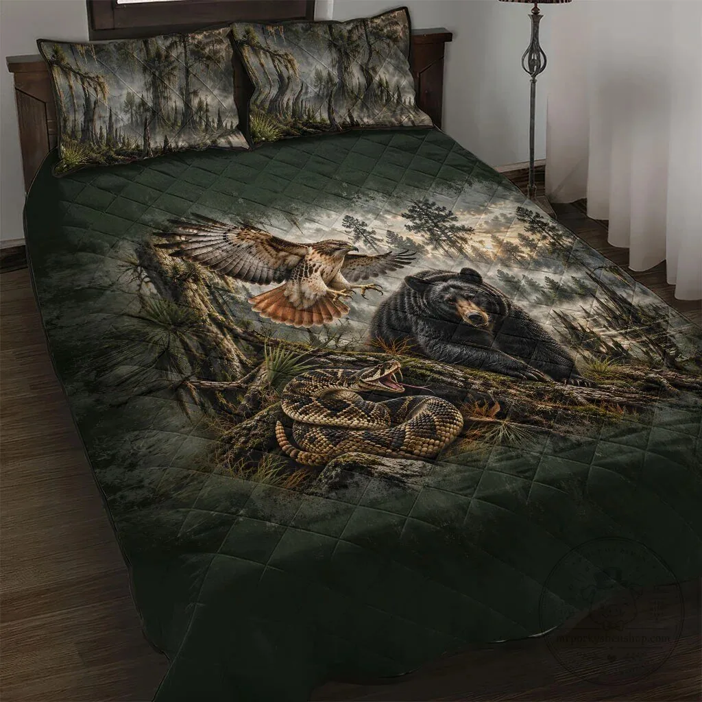 Chahta Yakni Tribe Land Of The Free Native American Wildlife Quilt Bed Set 1 Chahta Yakni Tribe Land Of The Free Native American Wildlife Quilt Bed Set