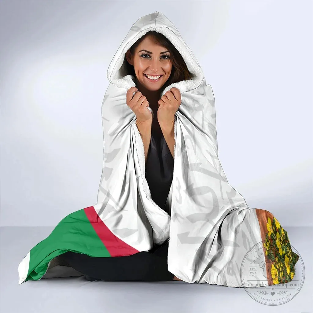 United Arab Emirates National Day Arabian Oryx Hooded Blanket 11 United Arab Emirates National Day Arabian Oryx Hooded Blanket