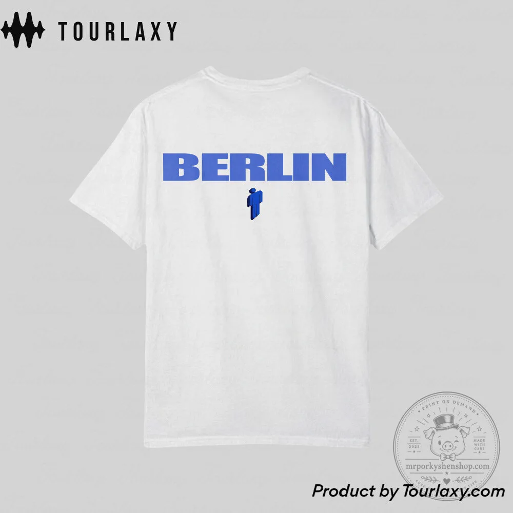 Billie Eilish Berlin Tour T-Shirt, Heat Map Graphic Concert Apparel 15 Billie Eilish Berlin Tour T-Shirt, Heat Map Graphic Concert Apparel