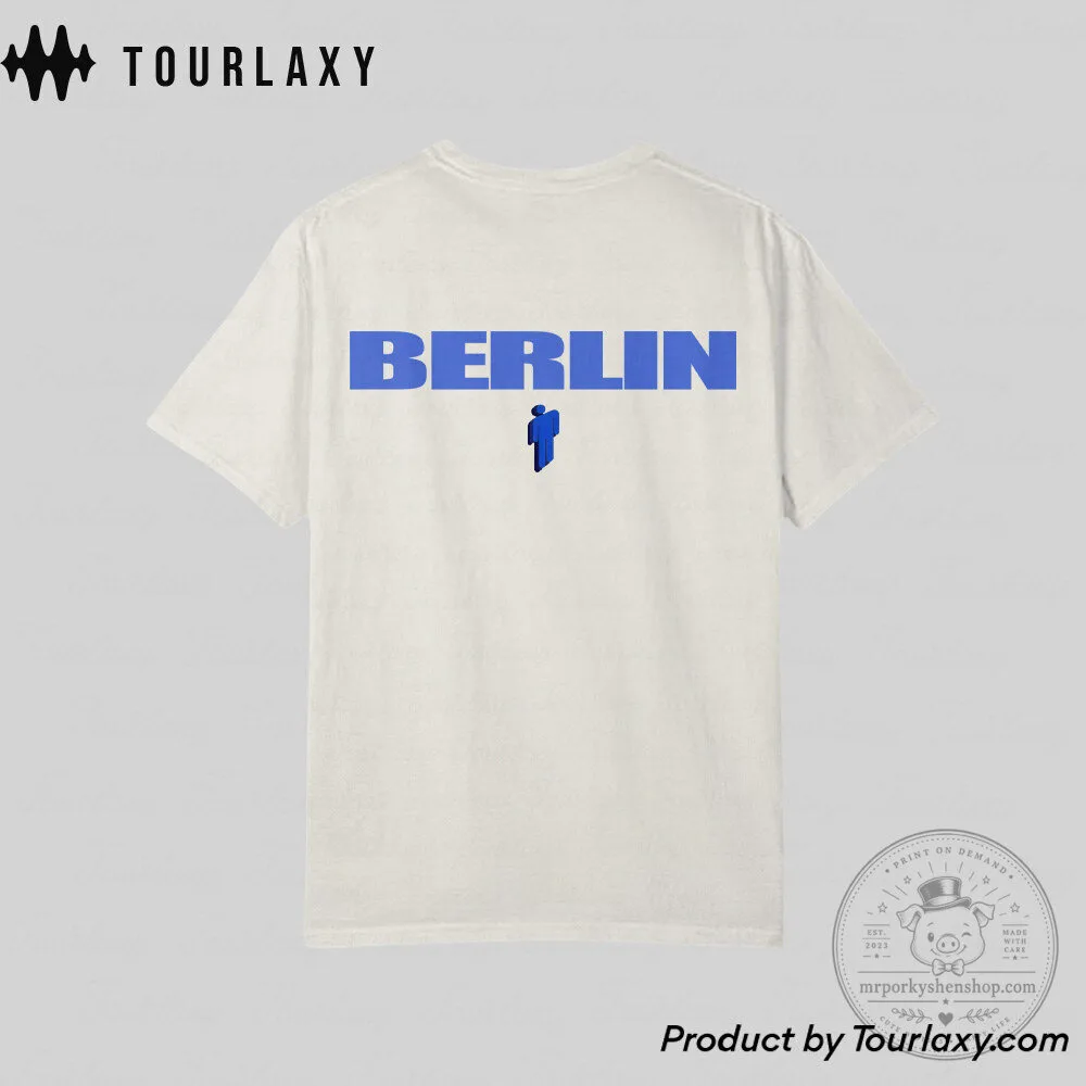 Billie Eilish Berlin Tour T-Shirt, Heat Map Graphic Concert Apparel 17 Billie Eilish Berlin Tour T-Shirt, Heat Map Graphic Concert Apparel