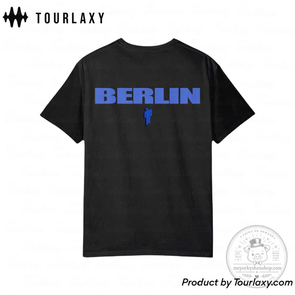 Billie Eilish Berlin Tour T-Shirt, Heat Map Graphic Concert Apparel 19 Billie Eilish Berlin Tour T-Shirt, Heat Map Graphic Concert Apparel