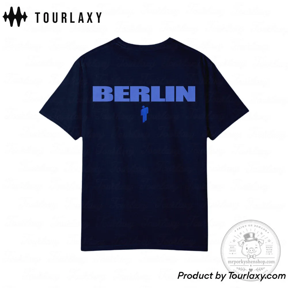Billie Eilish Berlin Tour T-Shirt, Heat Map Graphic Concert Apparel 21 Billie Eilish Berlin Tour T-Shirt, Heat Map Graphic Concert Apparel