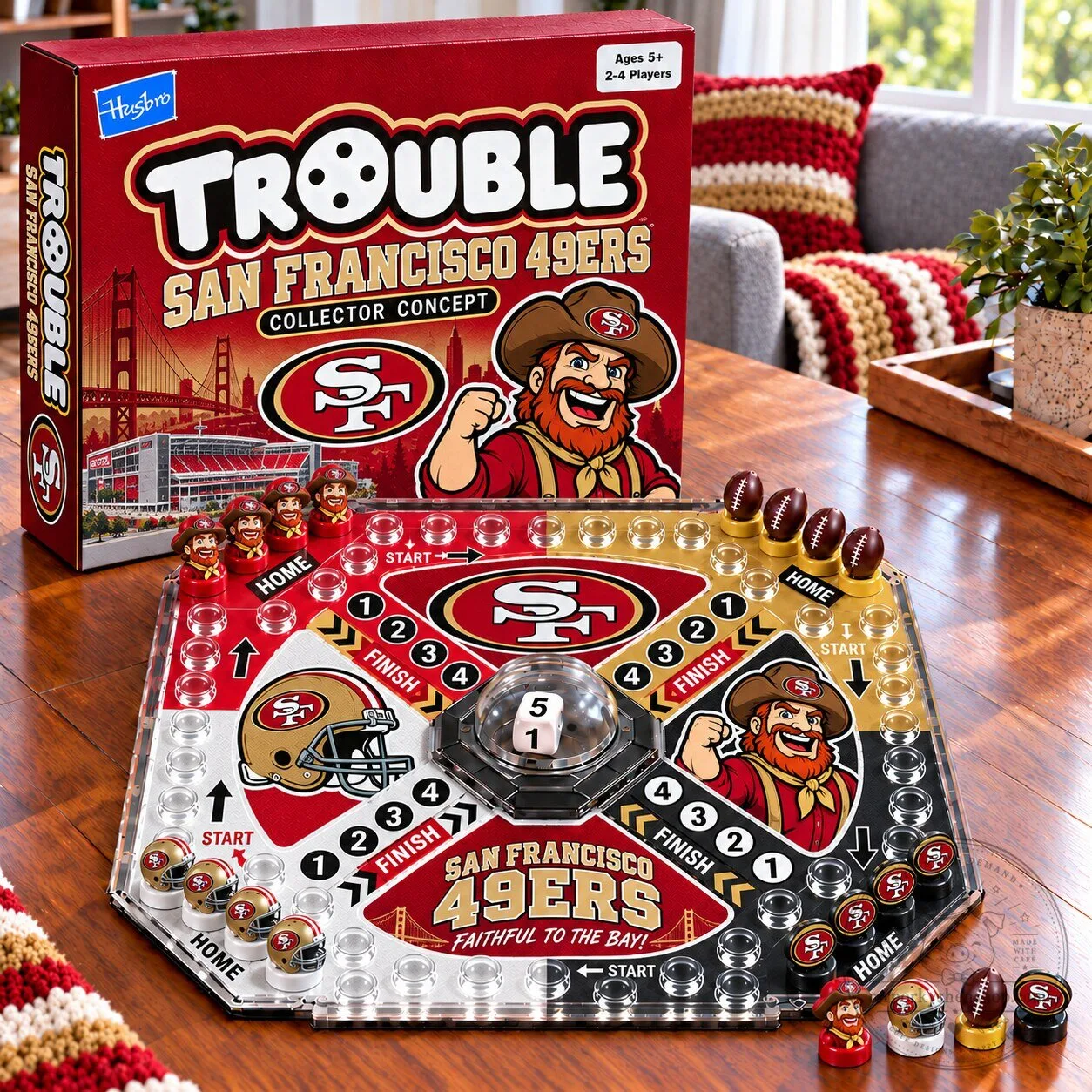 San Francisco 49ers Trouble Board Game Collector's Edition for Fans 2 San Francisco 49ers Trouble Board Game Collector's Edition for Fans