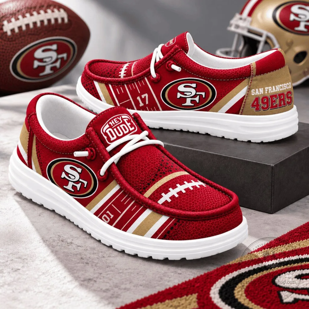 San Francisco 49ers NFL Team Pride Game Day Loafer Shoes San Francisco 49ers NFL Team Pride Game Day Loafer Shoes