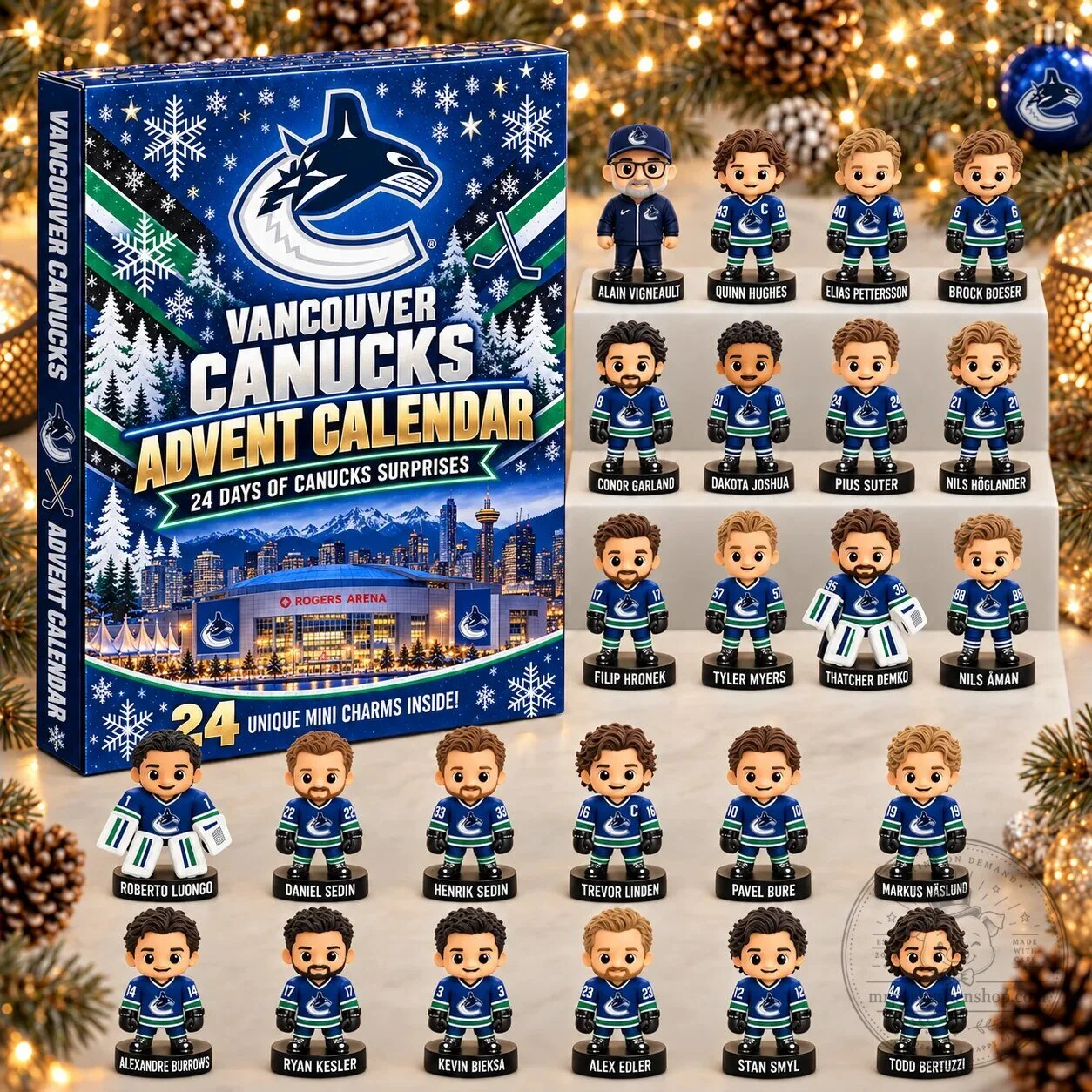 Vancouver Canucks NHL Hockey Team 24 Days of Surprises Advent Calendar