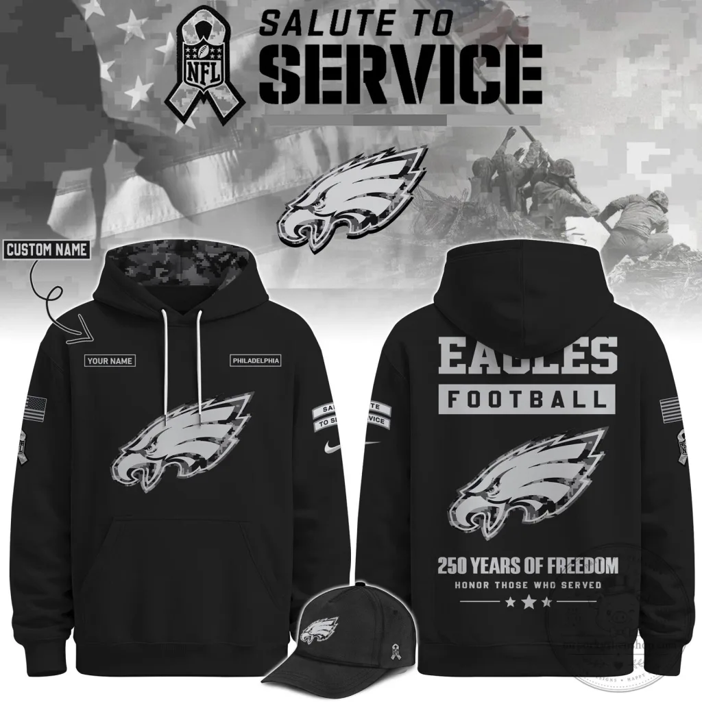 Philadelphia Eagles Salute To Service Veterans Day Hoodie Philadelphia Eagles Salute To Service Veterans Day Hoodie