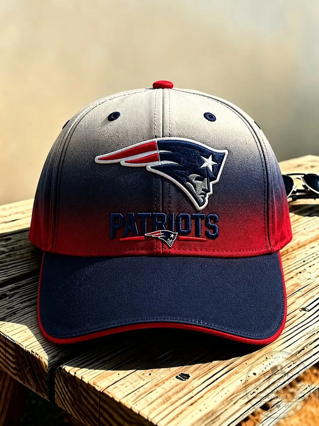 New England Patriots Football Team Logo Gradient Design Cap Hat