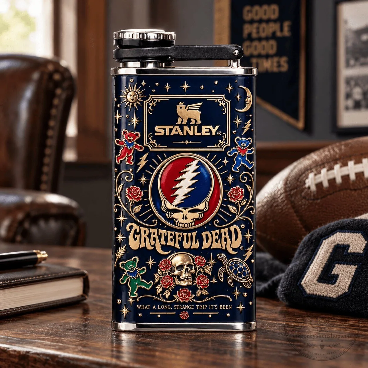 Grateful Dead Stanley Classic Easy-Fill Hip Flask 2 Grateful Dead Stanley Classic Easy-Fill Hip Flask