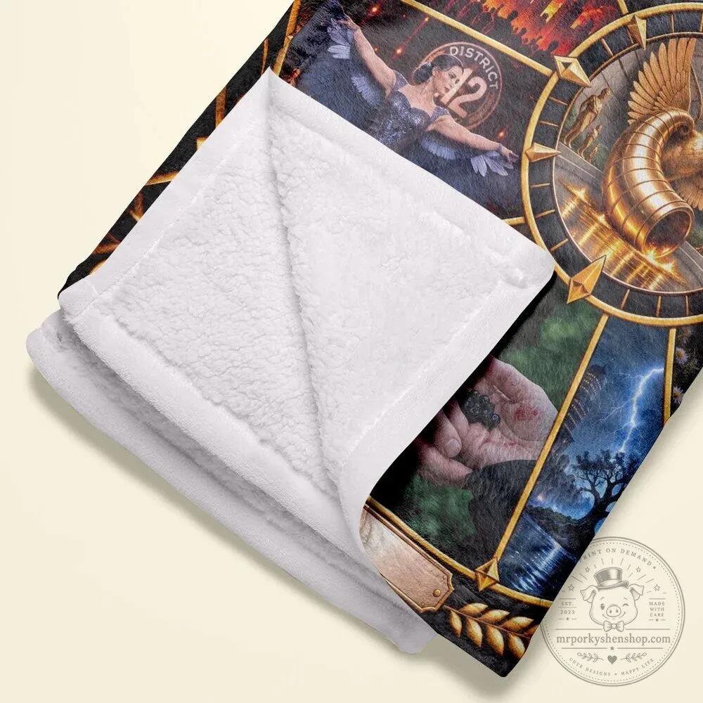 The Hunger Games Movie Characters Commemorative Blanket 12 The Hunger Games Movie Characters Commemorative Blanket