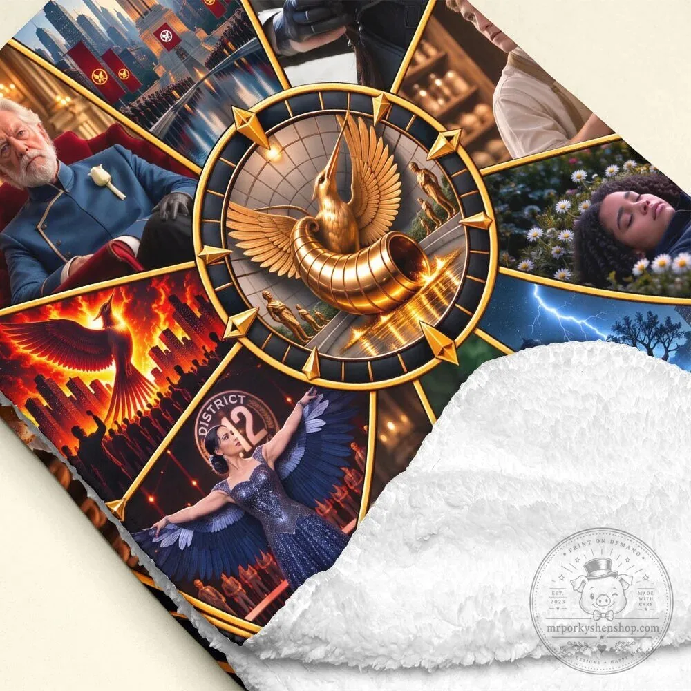 The Hunger Games Movie Characters Commemorative Blanket 13 The Hunger Games Movie Characters Commemorative Blanket