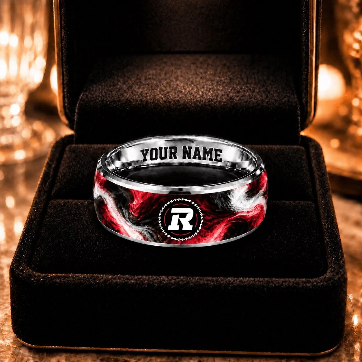 Ottawa Redblacks Canadian Football League Custom Name Ring