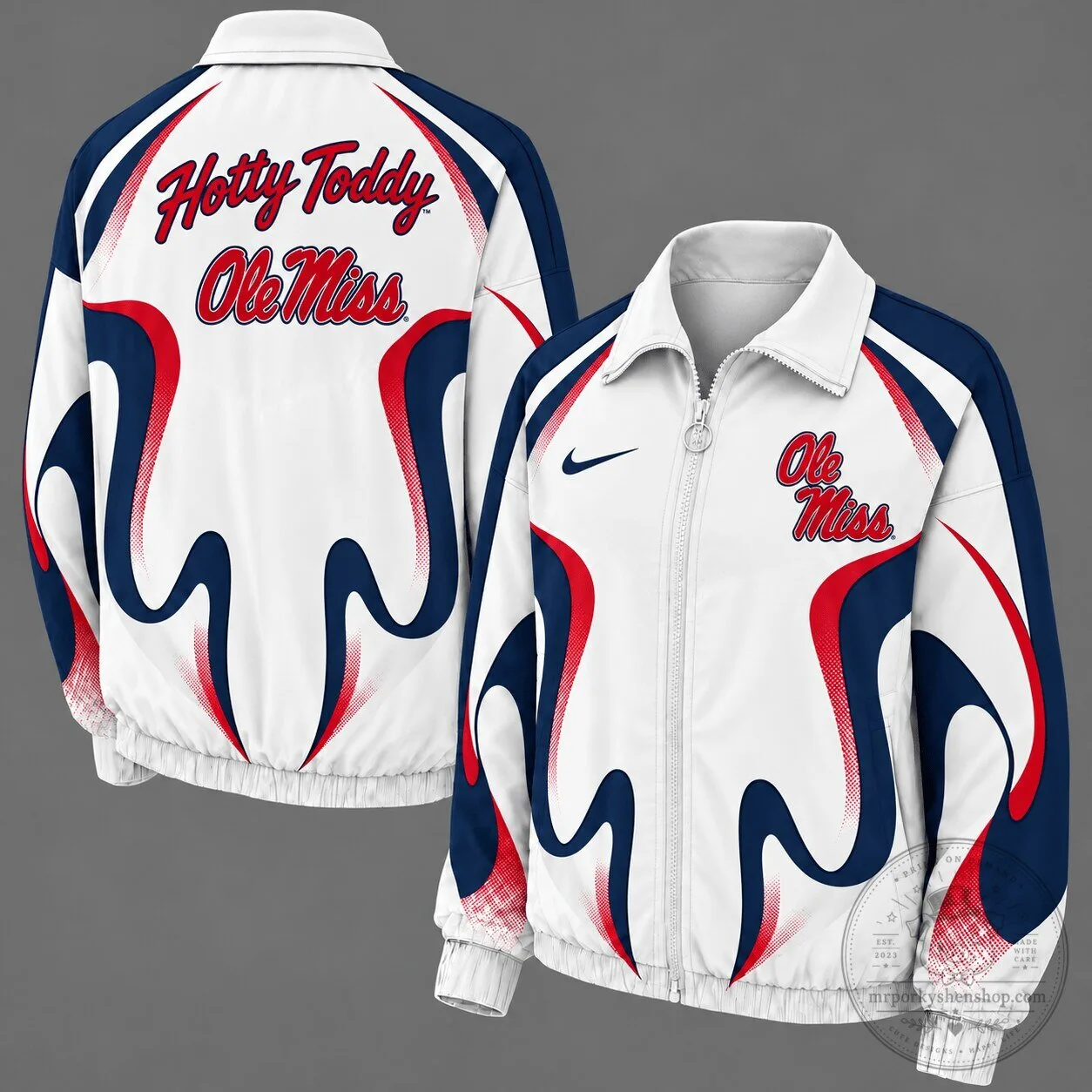 Ole Miss Rebels Hotty Toddy Retro Flame Windbreaker Jacket 1 Ole Miss Rebels Hotty Toddy Retro Flame Windbreaker Jacket