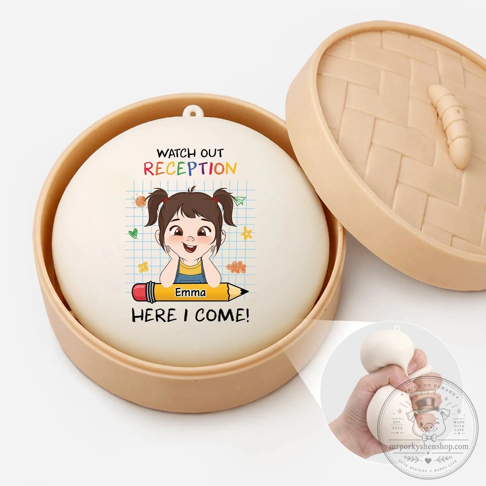 Personalized Watch Out Reception Here I Come Steamed Bun Squishy Toy 3 Personalized Watch Out Reception Here I Come Steamed Bun Squishy Toy
