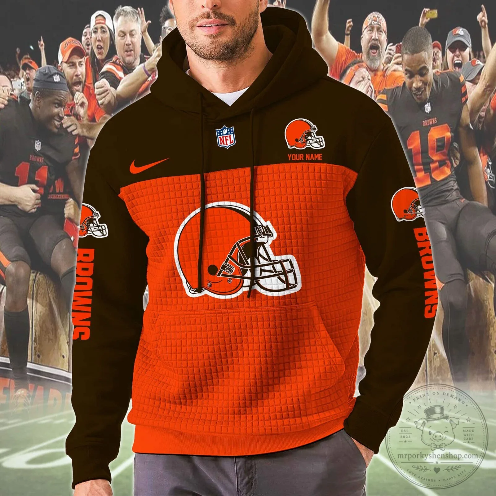Cleveland Browns National Football League Team Hoodie 9 Cleveland Browns National Football League Team Hoodie