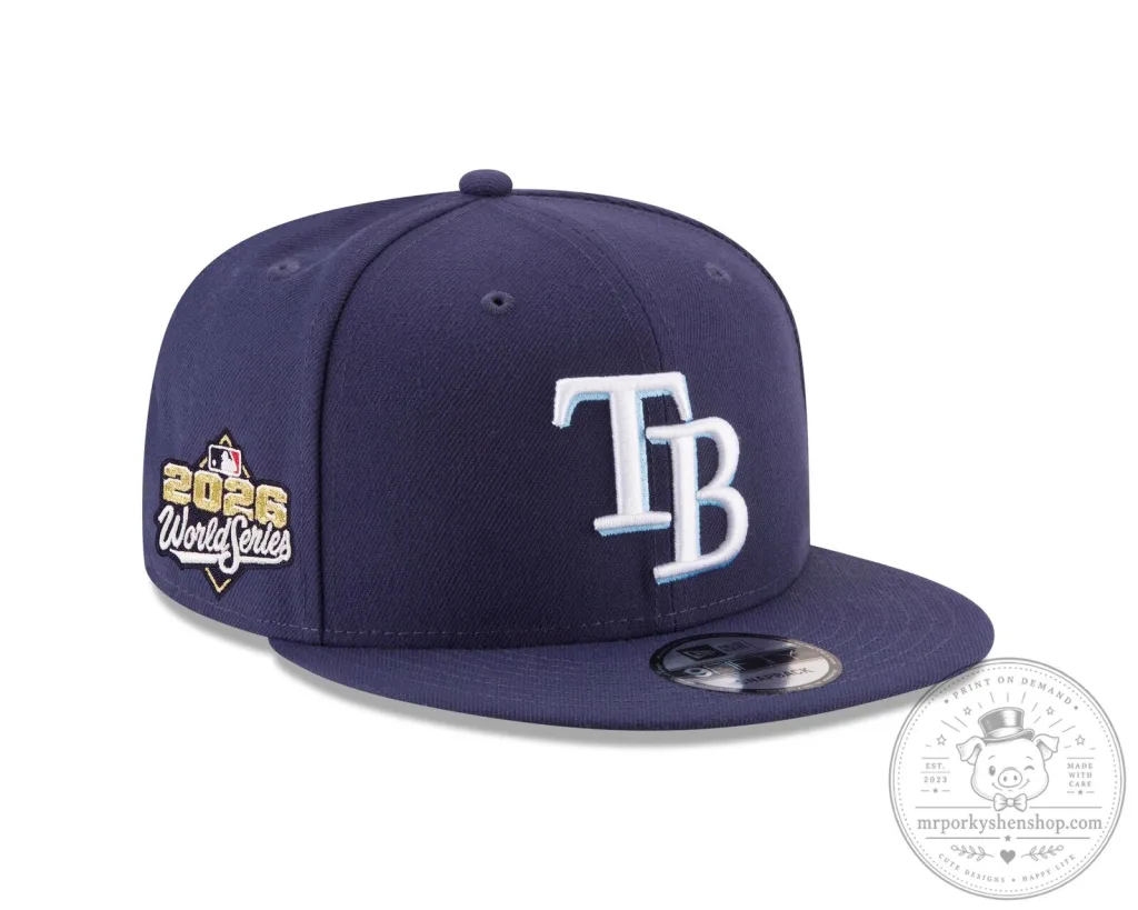 Tampa Bay Rays 2026 World Series Navy Blue Snapback Cap Hat Tampa Bay Rays 2026 World Series Navy Blue Snapback Cap Hat