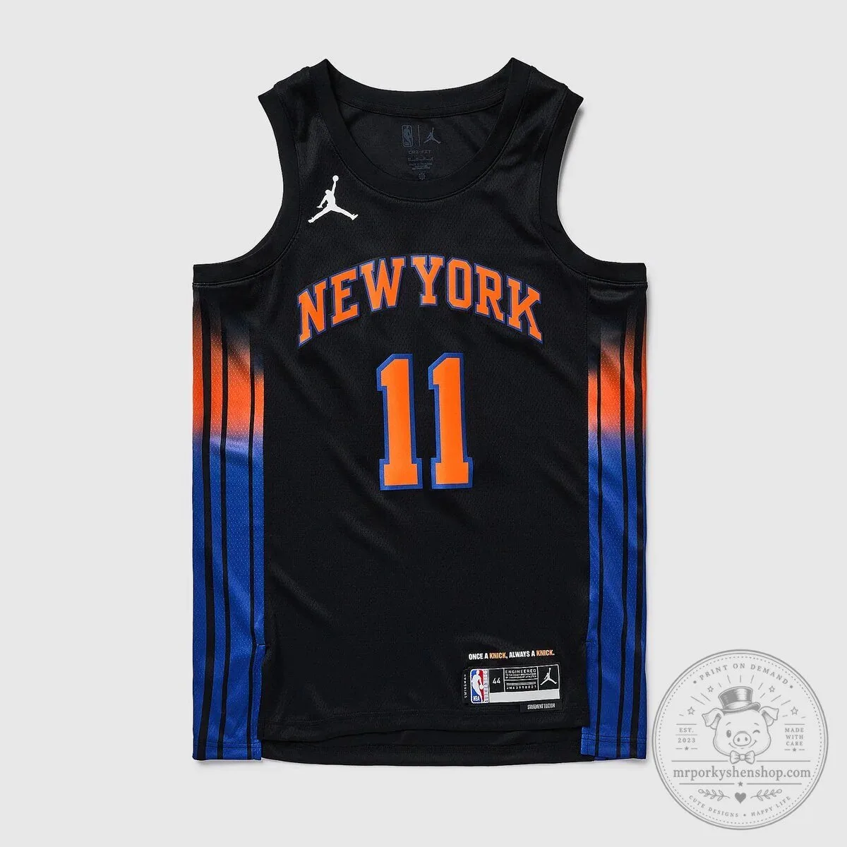 New York Knicks Statement Edition Black Jersey for Jalen Brunson – Basketball Apparel