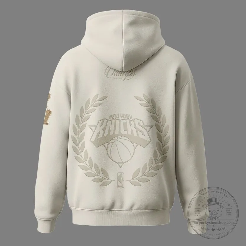 2026 World Champions Hoodie in Night Cream - New York Knicks 11 2026 World Champions Hoodie in Night Cream - New York Knicks