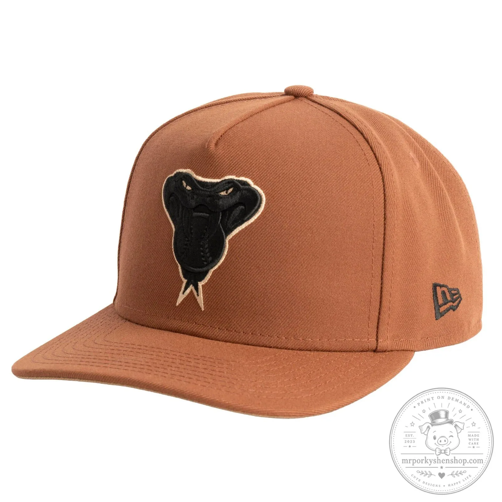 Arizona Diamondbacks Snake Jolly Roger Embroidered Brown Snapback Cap Hat 12 Arizona Diamondbacks Snake Jolly Roger Embroidered Brown Snapback Cap Hat