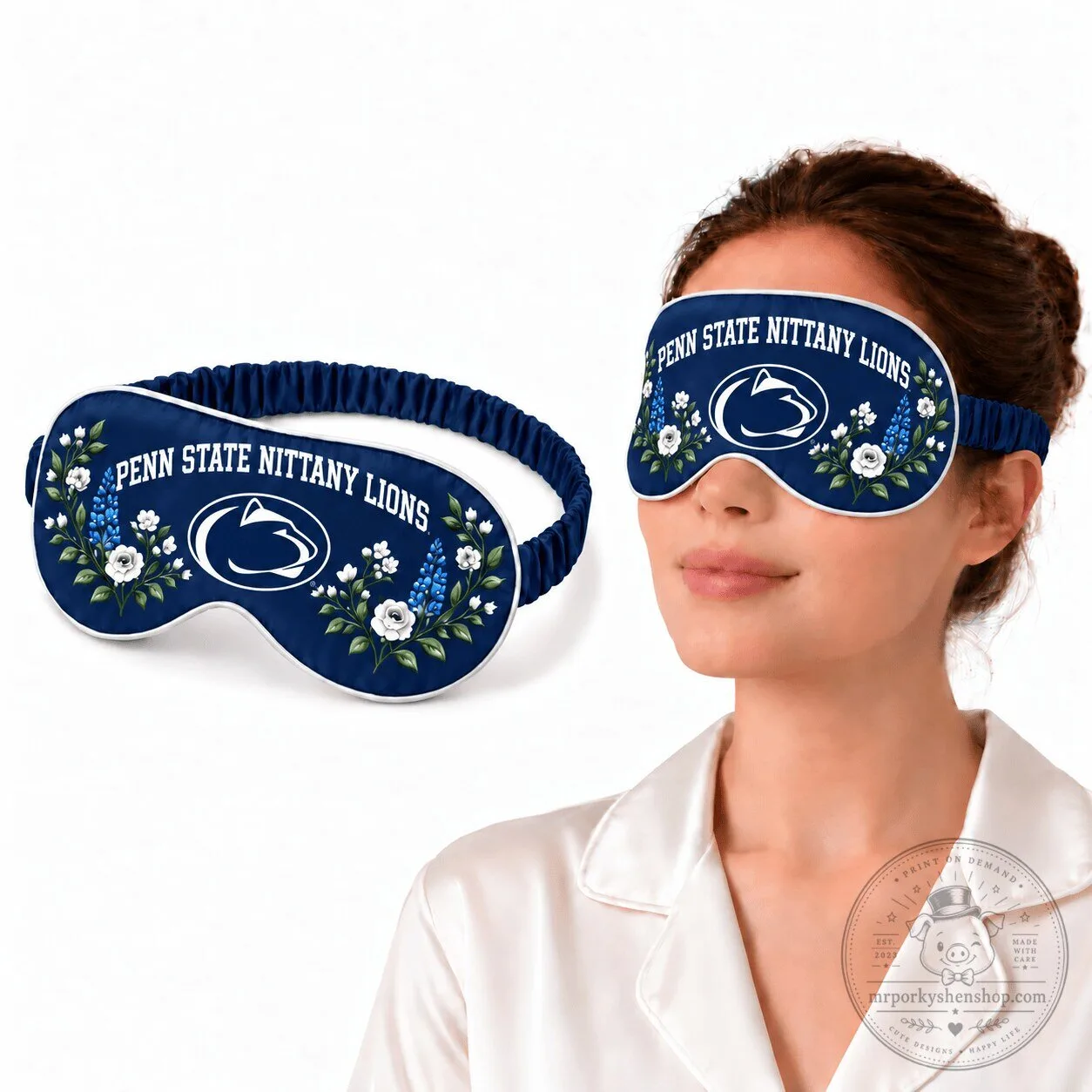 Penn State Nittany Lions Floral Sleep Mask 8 Penn State Nittany Lions Floral Sleep Mask