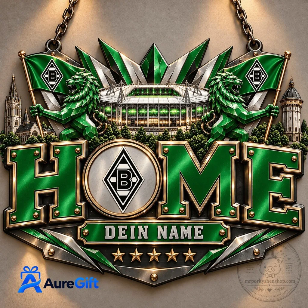 Borussia Monchengladbach Bundesliga Home Personalized Metal Sign Borussia Monchengladbach Bundesliga Home Personalized Metal Sign