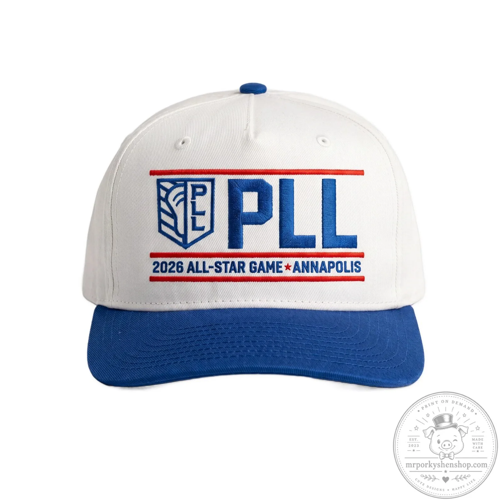Premier Lacrosse League 2026 All-Star Game Annapolis White Blue Cap Hat
