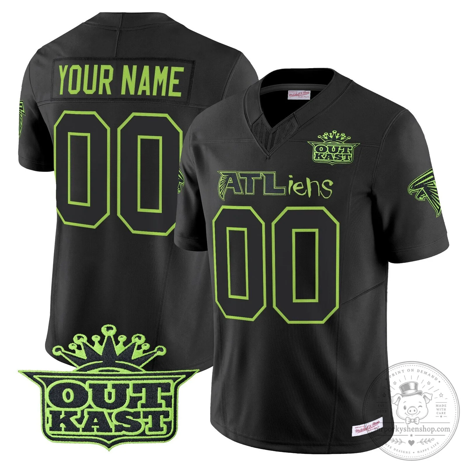 30th Anniversary Football Jersey for Atlanta Falcons by Outkast ATLiens 14 30th Anniversary Football Jersey for Atlanta Falcons by Outkast ATLiens