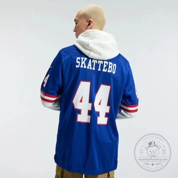 Cam Skattebo Royal Blue Football Jersey with Number 44 19 Cam Skattebo Royal Blue Football Jersey with Number 44