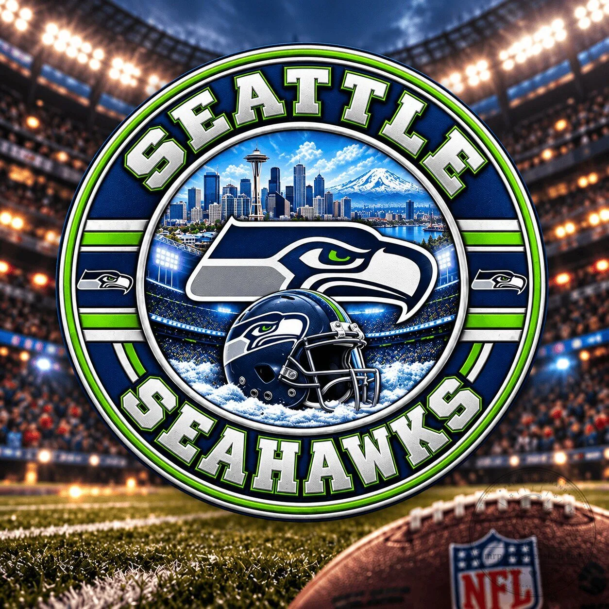 Seattle Seahawks NFL Football Team Collectible Commemorative Coin