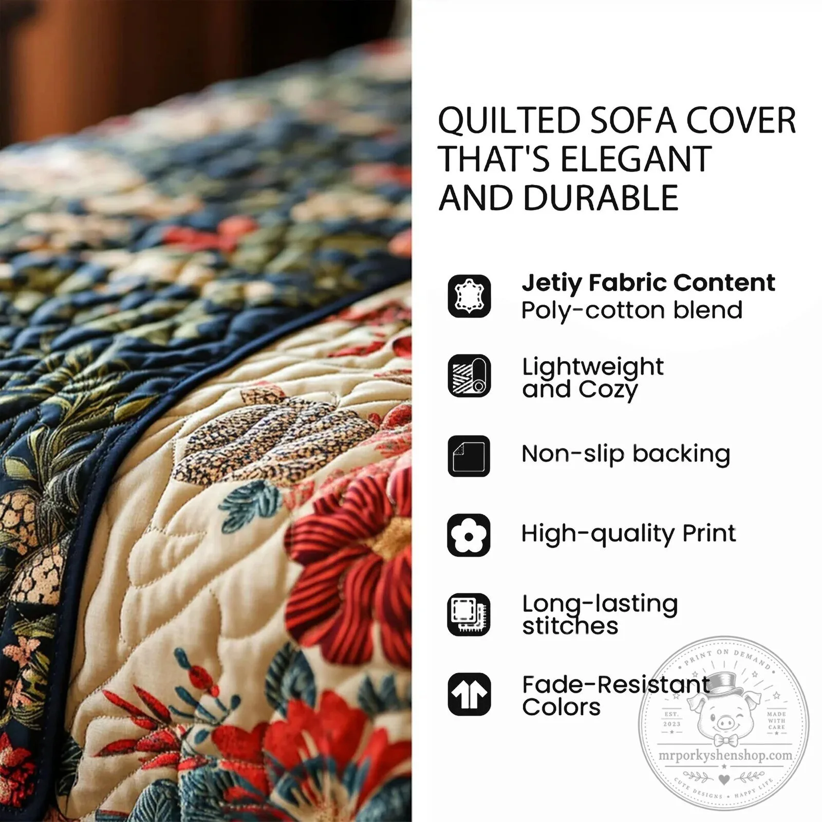 Rustic Cabin Lake View Quilted Sofa Cover for Living Room Furniture Protection 20 Rustic Cabin Lake View Quilted Sofa Cover for Living Room Furniture Protection