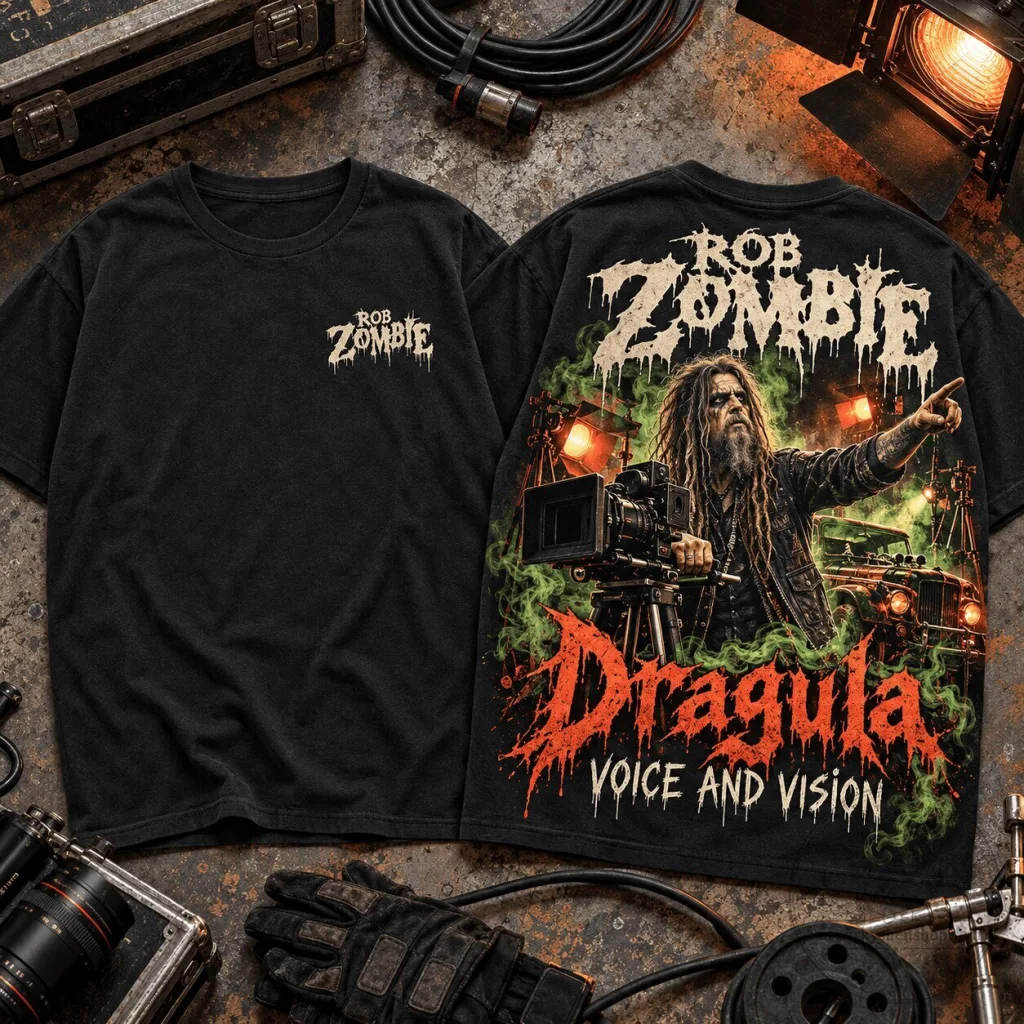 Rob Zombie Dragula Voice and Vision Horror Metal Band Music Fan T-Shirt Rob Zombie Dragula Voice and Vision Horror Metal Band Music Fan T-Shirt
