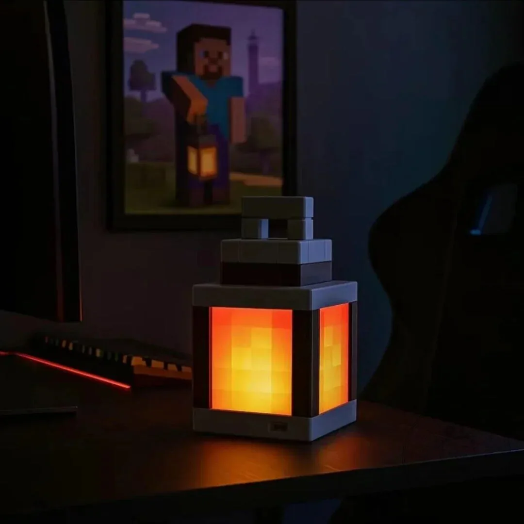 Minecraft Pixel Torch Light-Up Wall Decor for Gaming Room 27 Minecraft Pixel Torch Light-Up Wall Decor for Gaming Room