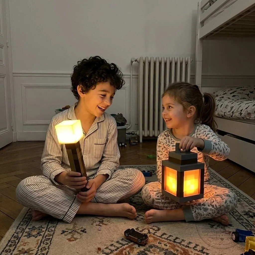 Minecraft Pixel Torch Light-Up Wall Decor for Gaming Room 31 Minecraft Pixel Torch Light-Up Wall Decor for Gaming Room
